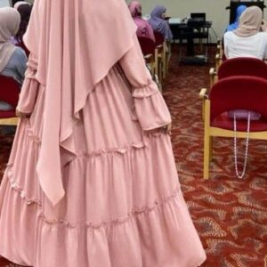 V-jilbab with layer Dress